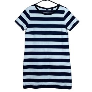 Women's J.Crew Stripped Dress. THICK! blue/white Nautical. Size Small.
